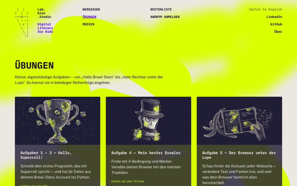 Aisulab exercises grid