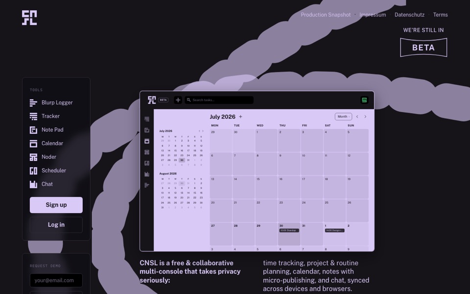 CNSL calendar month view